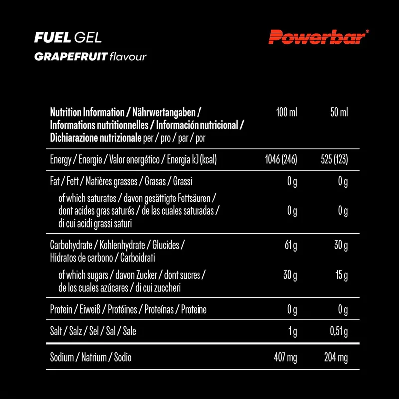 Powerbar Black Line Hydro Fuel Gel 30 Grapefruit 50ml-7