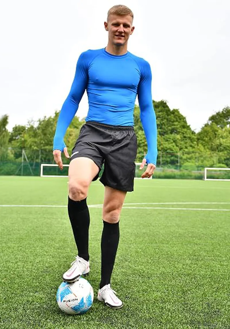 Precision Training Men's Essential BaseLayer LS Top Royal-2