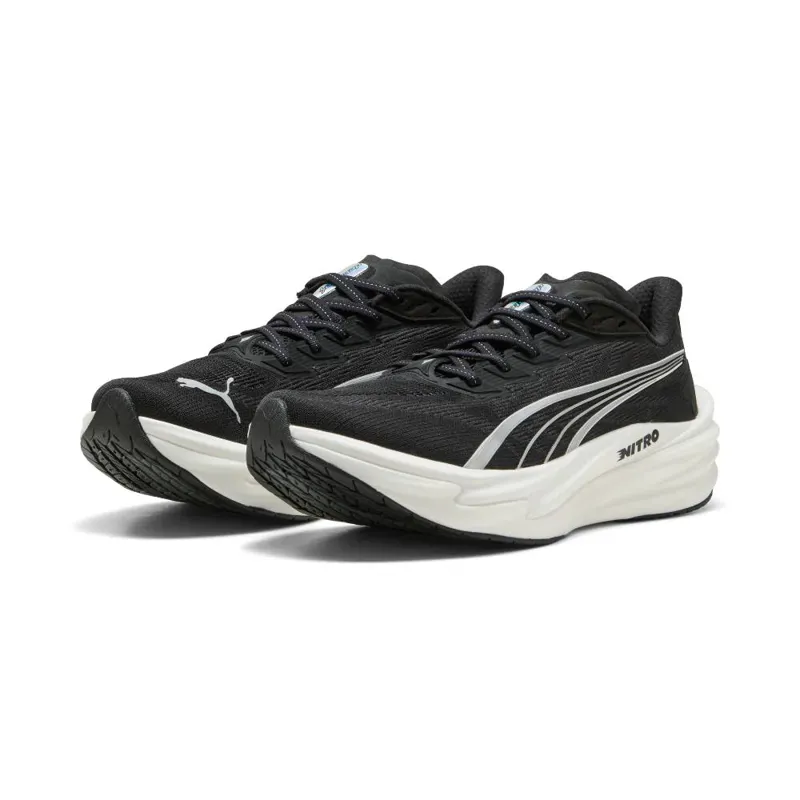Puma Men's Deviate NITRO 4 Black/White/Silver-2