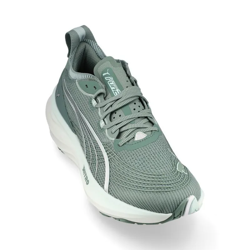 Puma Men's ForeverRun NITRO 2 Green Moon/Peaceful Blue-2