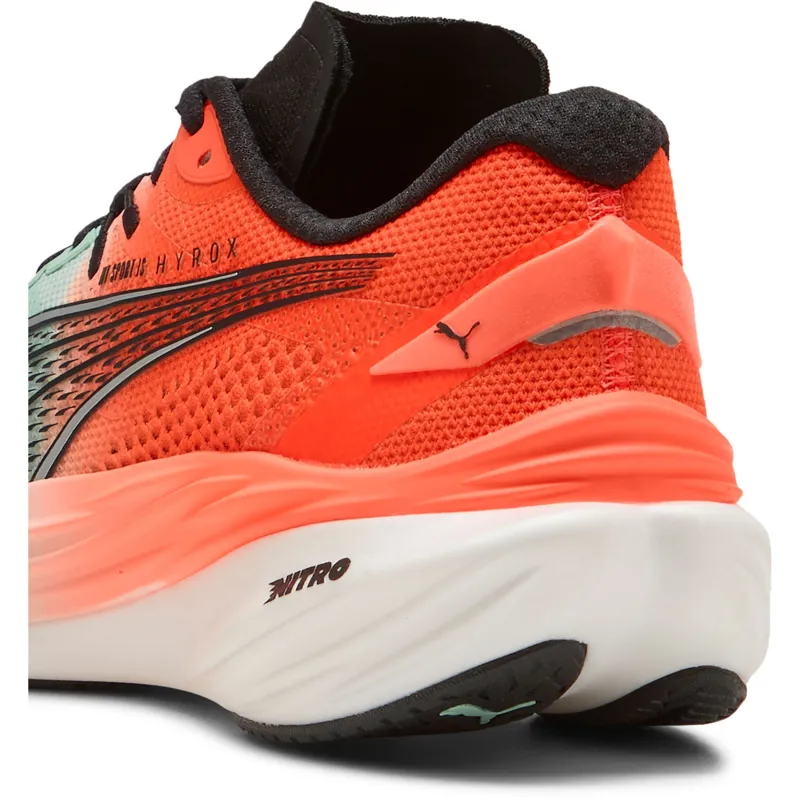 Puma Women's Deviate NITRO 3 HYROX Mint Melt/Glowing Red-5