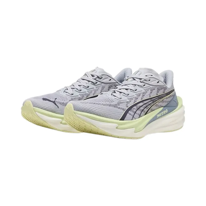 Puma Women's Deviate NITRO 4 Vibrant Silver/Apple Spritz-2