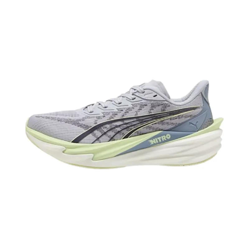 Puma Women's Deviate NITRO 4 Vibrant Silver/Apple Spritz-1