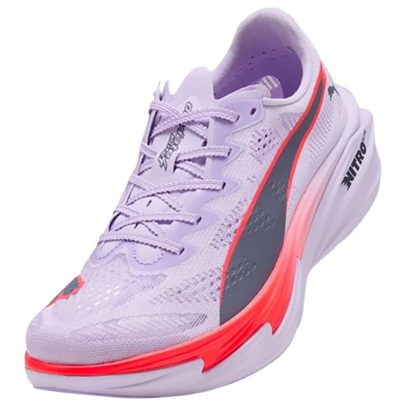 Puma Women's Deviate NITRO Elite 4 Light Lavender/Ultra Red/Inky Depths-3