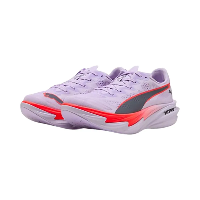 Puma Women's Deviate NITRO Elite 4 Light Lavender/Ultra Red/Inky Depths-2