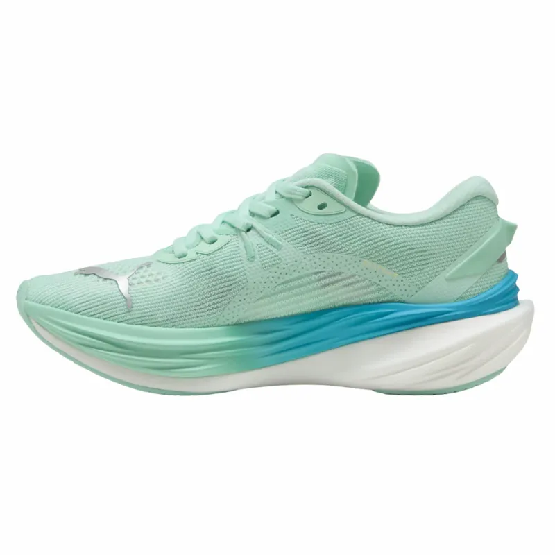 Puma Men's Deviate Nitro 3 Mint Melt/Speed Blue Running Shoes-1