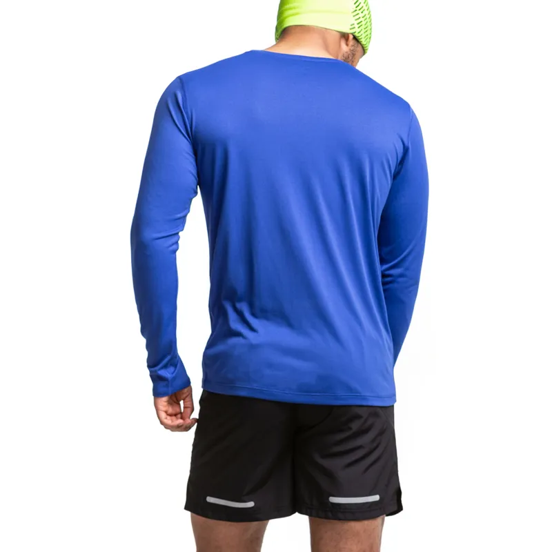 Ronhill Men's Core L/S Tee Dark Cobalt/Bright White-3