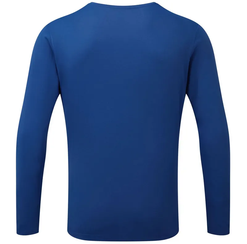 Ronhill Men's Core L/S Tee Dark Cobalt/Bright White-1