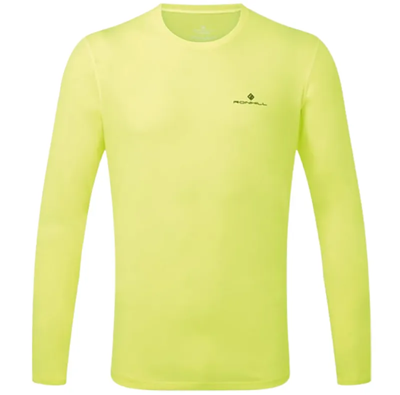 Ronhill Men's Core L/S Tee Fluo Yellow/Black