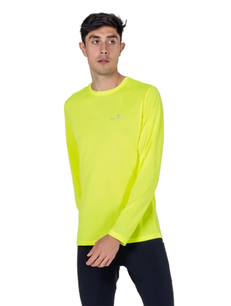 Ronhill Men's Core L/S Tee Fluo Zest-2