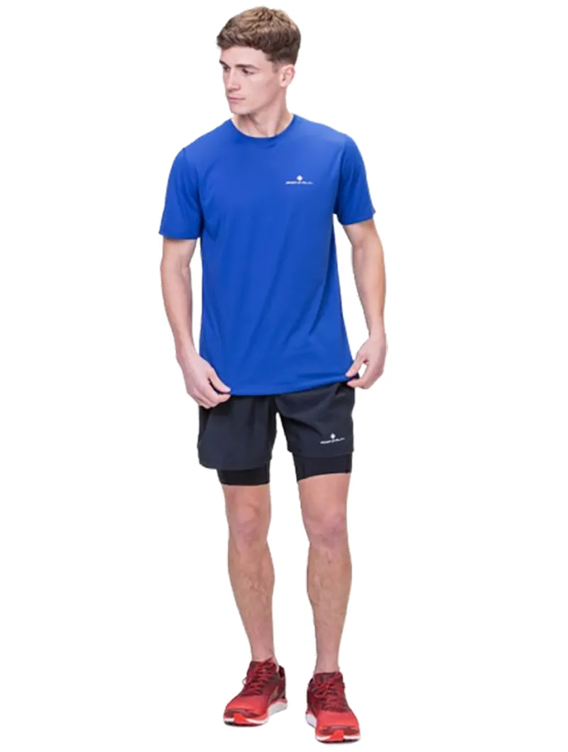 Ronhill Men's Core S/S Tee Dark Cobalt/Bright White-2