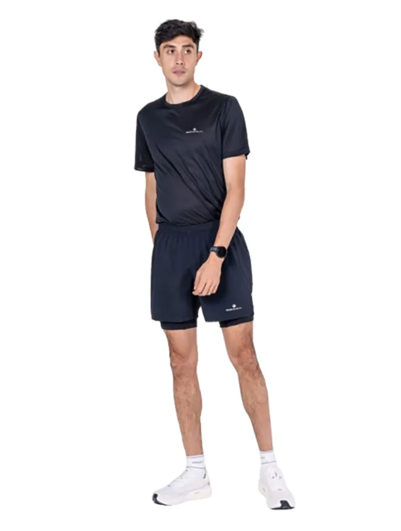 Ronhill Men's Core Twin Short Black-5