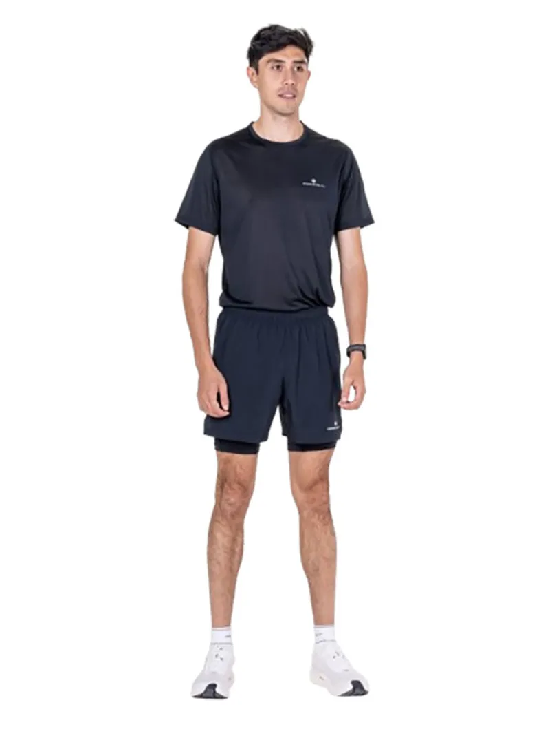 Ronhill Men's Core Twin Short Black-4