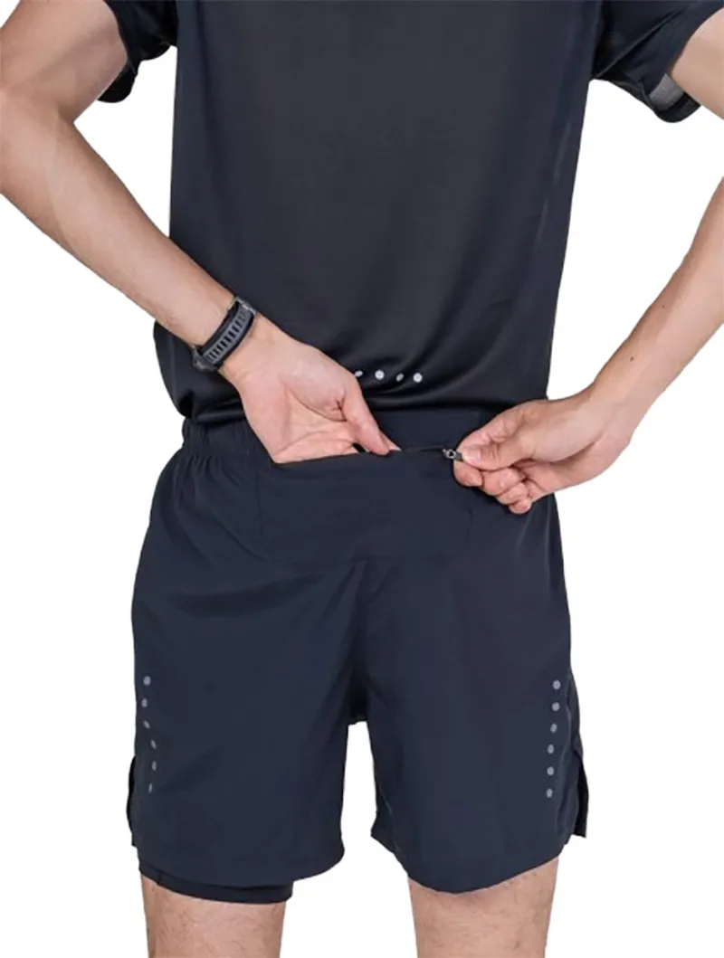 Ronhill Men's Core Twin Short Black-3