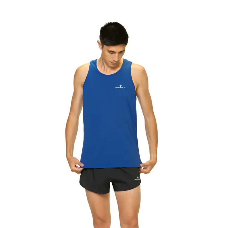 Ronhill Men's Core Vest Dark Cobalt/Bright White-3