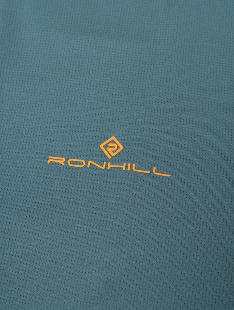 Ronhill Men's Tech 1/2 Zip S/S Tee Monolith/Artemis-4