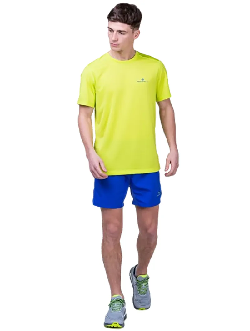 Ronhill Men's Tech 5 inch Short Azurite/Citrus-2