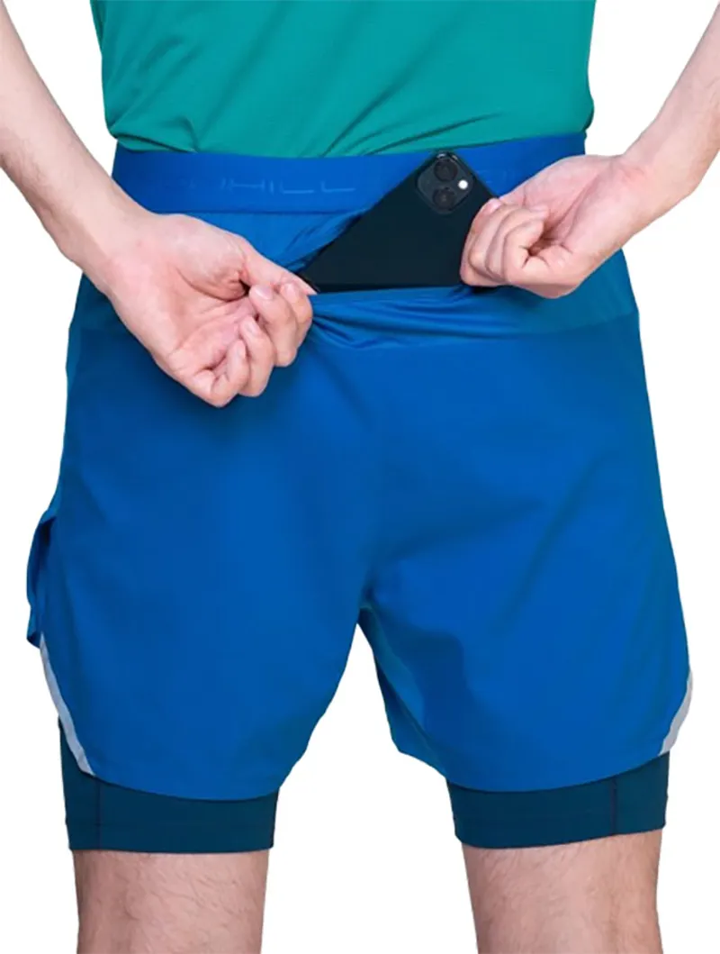 Ronhill Men's Tech 5 inch Twin Short Seafaring/Dark Navy-4