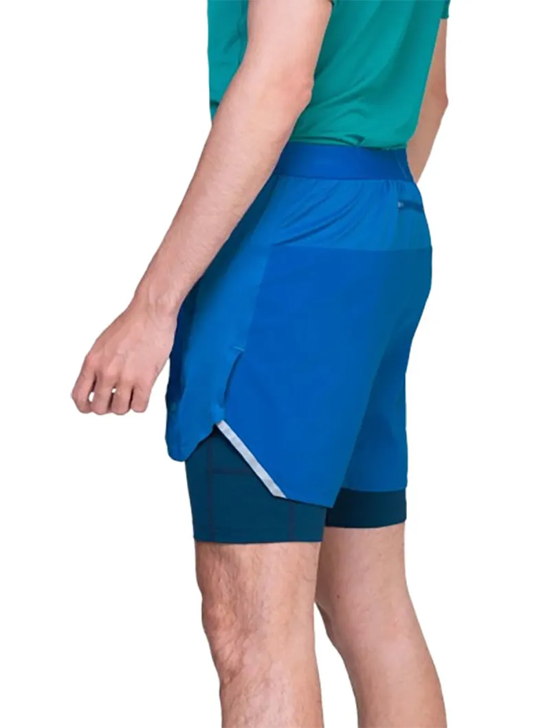 Ronhill Men's Tech 5 inch Twin Short Seafaring/Dark Navy-3