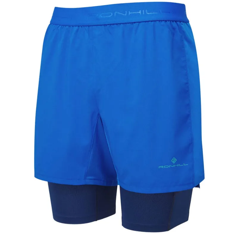 Ronhill Men's Tech 5 inch Twin Short Seafaring/Dark Navy