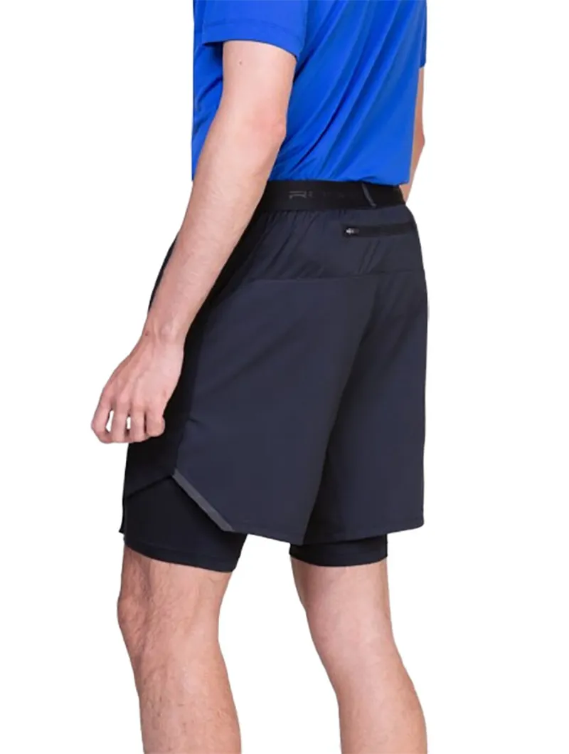 Ronhill Men's Tech 7 inch Twin Short All Black-5