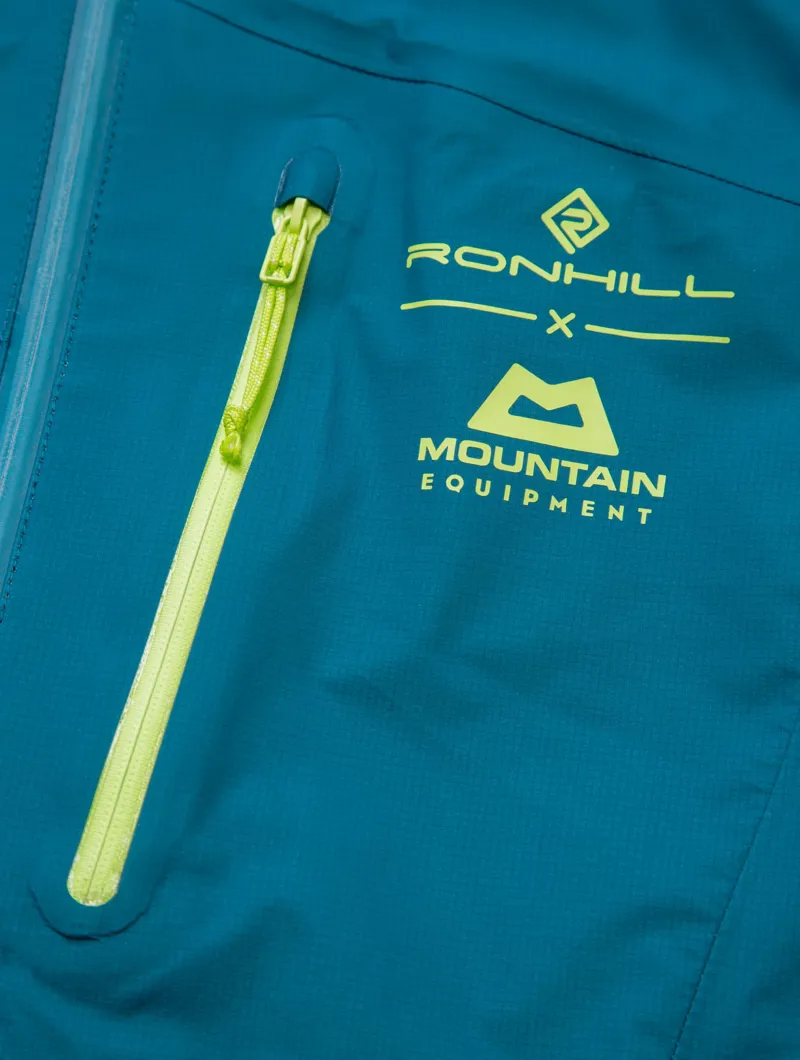 Ronhill Men's Tech Gore-Tex Mercurial Jacket Deep Teal/Acid-6
