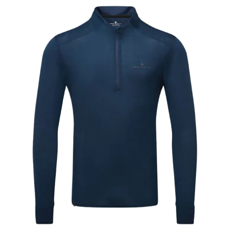 Ronhill Men's Tech Merino 1/2 Zip Dark Navy/Oxide