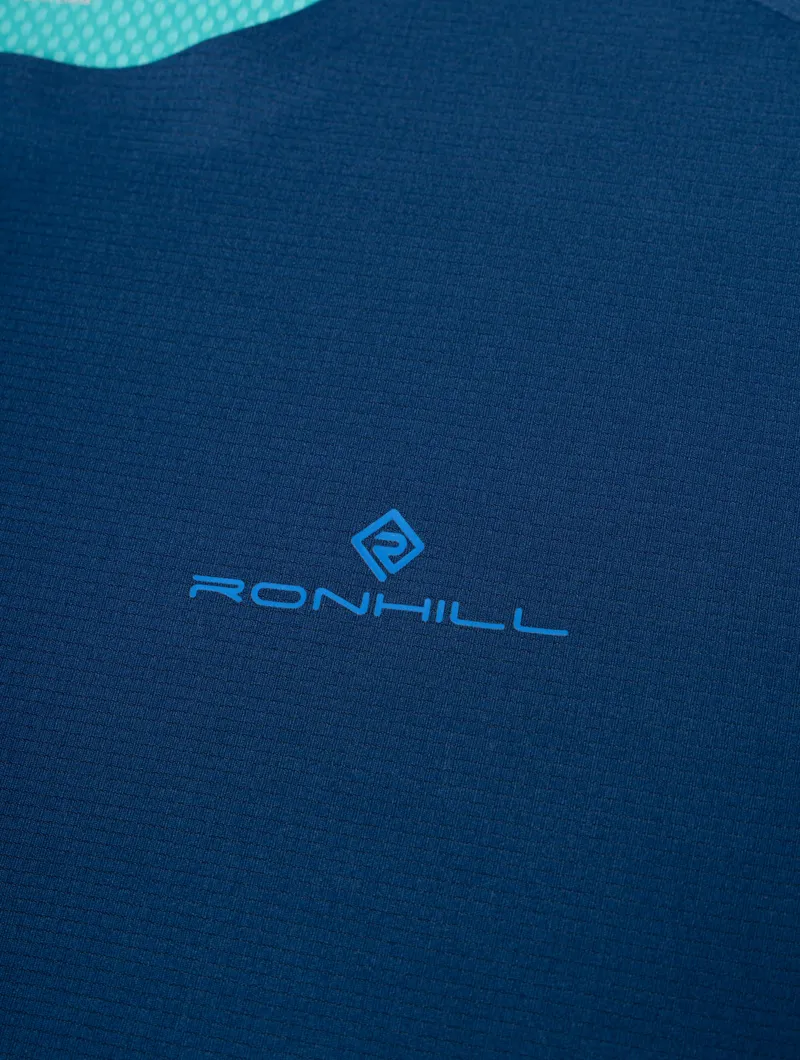Ronhill Men's Tech Race S/S Tee Dark Navy/Deep Laguna-6