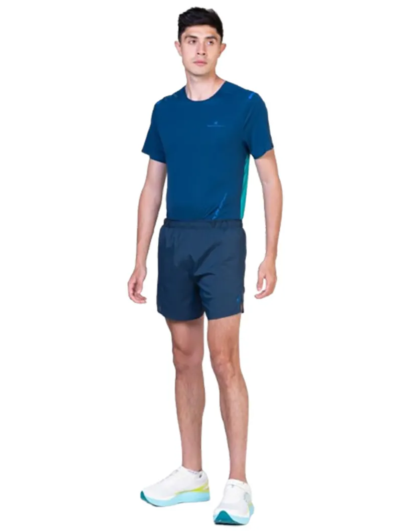 Ronhill Men's Tech Race S/S Tee Dark Navy/Deep Laguna-5