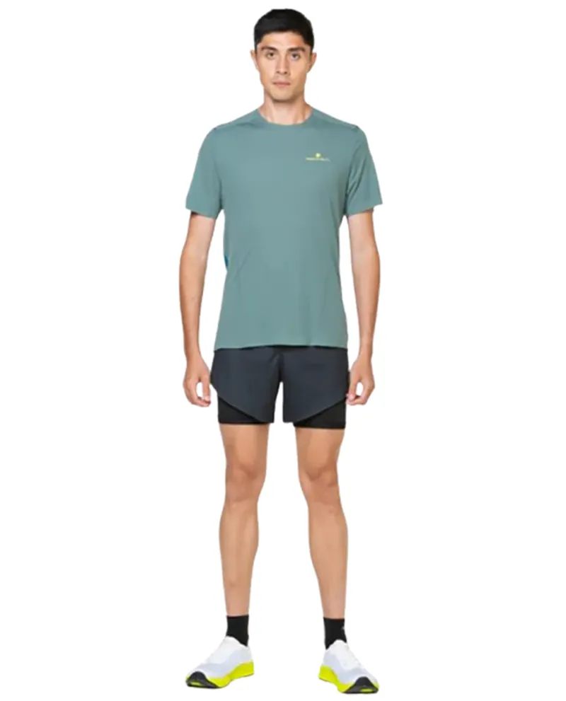 Ronhill Men's Tech Race S/S Tee Dark Sage/Deep Teal-5