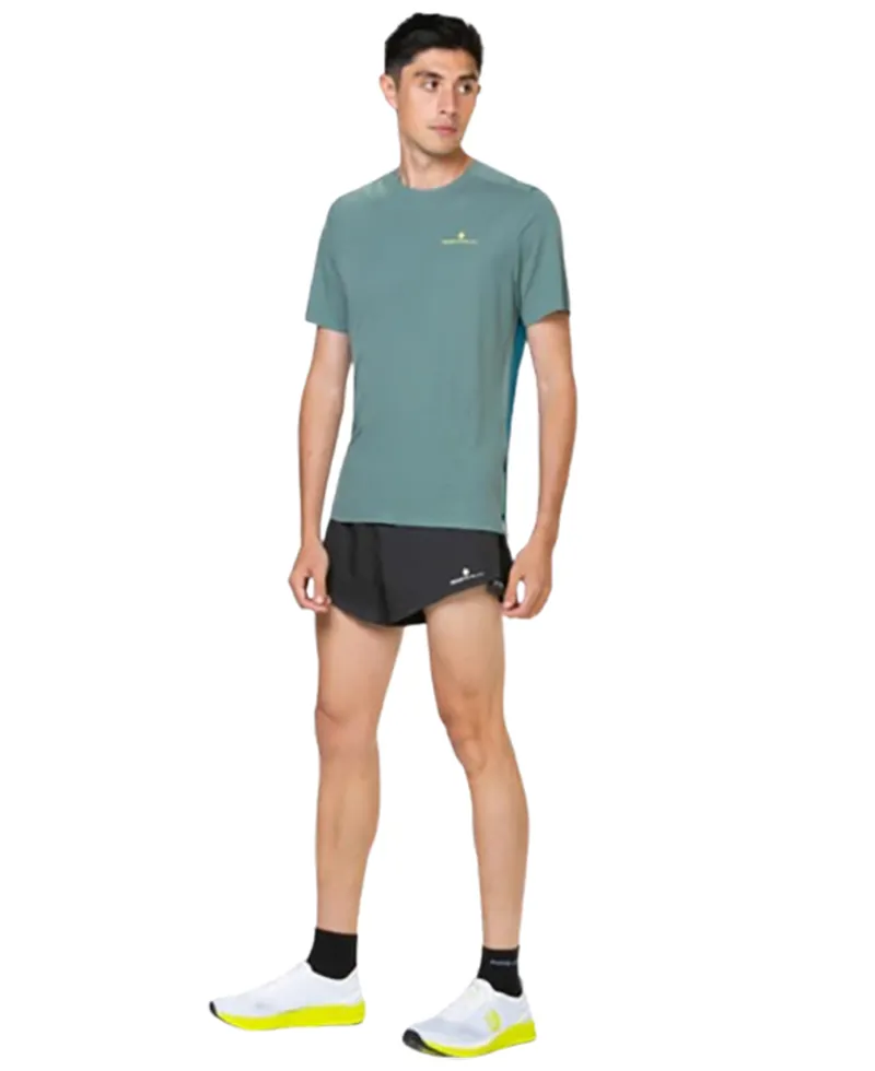Ronhill Men's Tech Race S/S Tee Dark Sage/Deep Teal-4