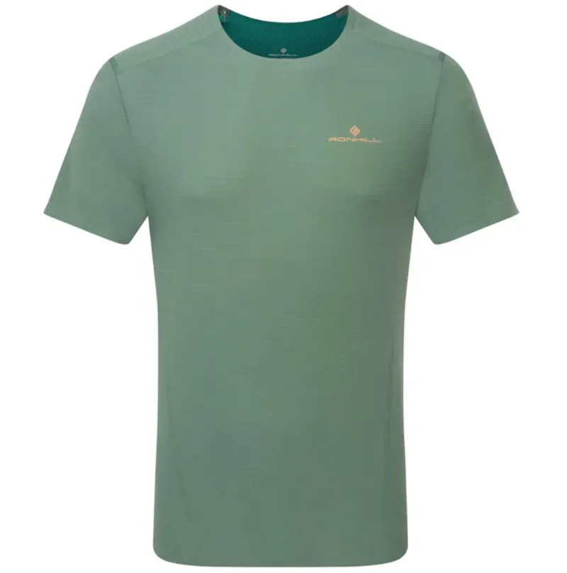 Ronhill Men's Tech Race S/S Tee Dark Sage/Deep Teal