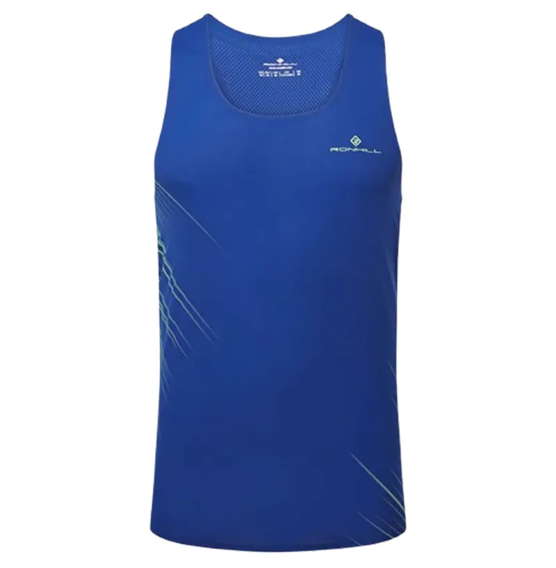 Ronhill Men's Tech Race Vest Dark Cobalt/Fluo Green