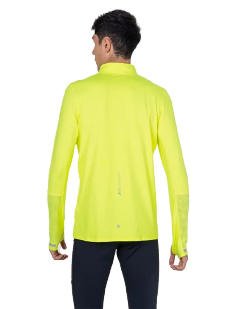 Ronhill Men's Tech Reflect 1/2 Zip Fluo Zest/Reflect-3