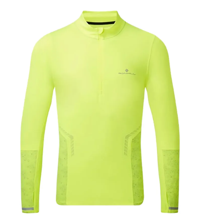 Ronhill Men's Tech Reflect 1/2 Zip Fluo Zest/Reflect