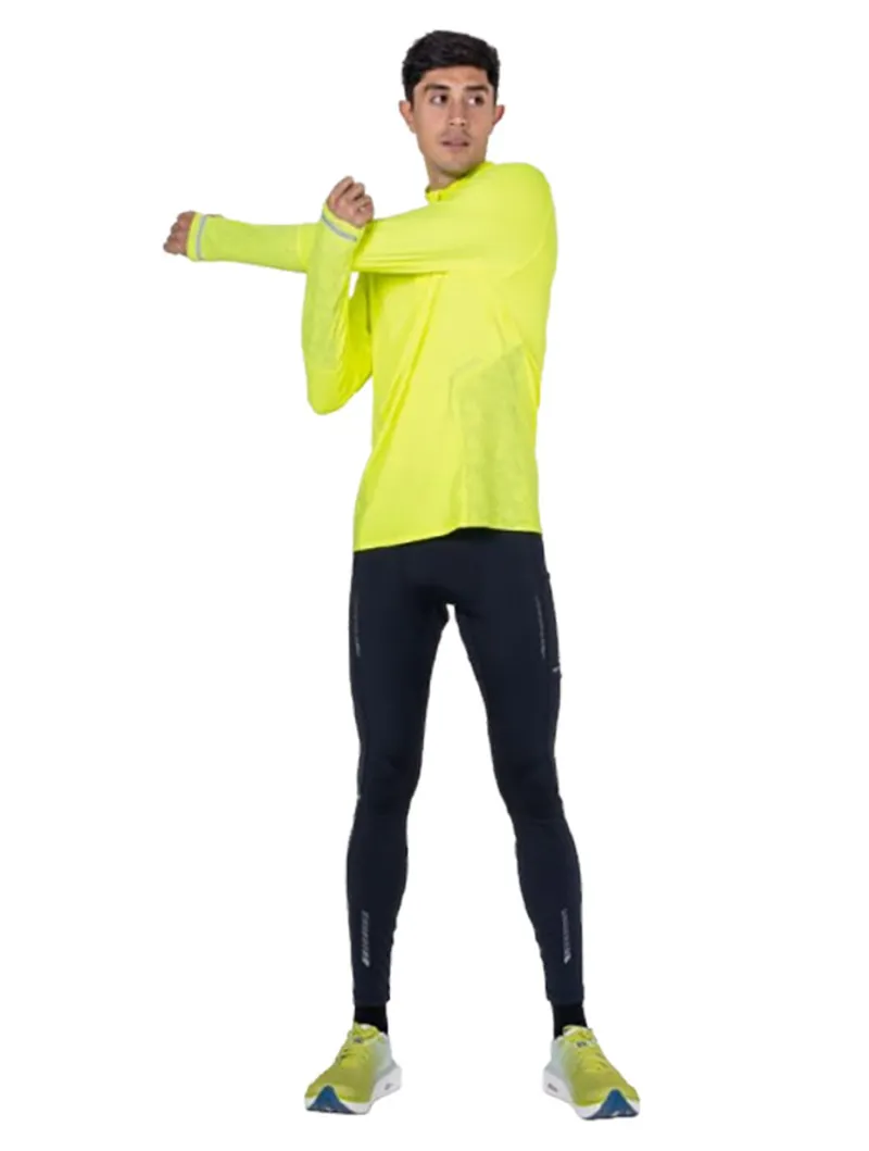 Ronhill Men's Tech Reflect 1/2 Zip Fluo Zest/Reflect-9
