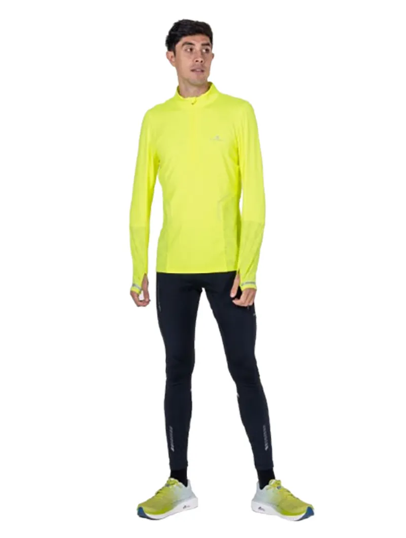 Ronhill Men's Tech Reflect 1/2 Zip Fluo Zest/Reflect-7