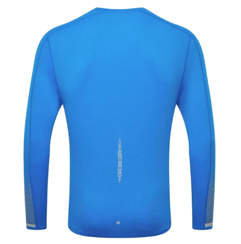 Ronhill Men's Tech Reflect L/S Tee ElecBlueMarl/Reflect-1