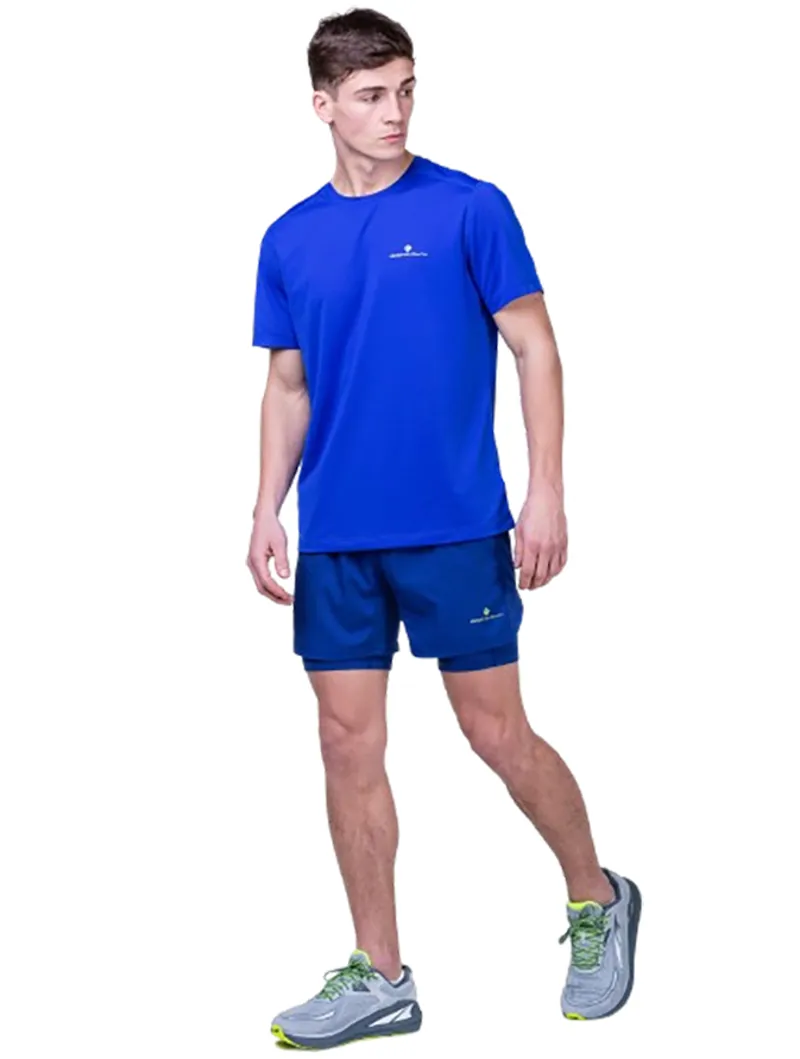 Ronhill Men's Tech S/S Tee Azurite/Citrus-3