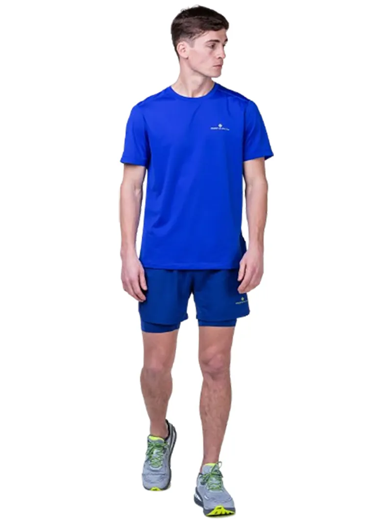 Ronhill Men's Tech S/S Tee Azurite/Citrus-2