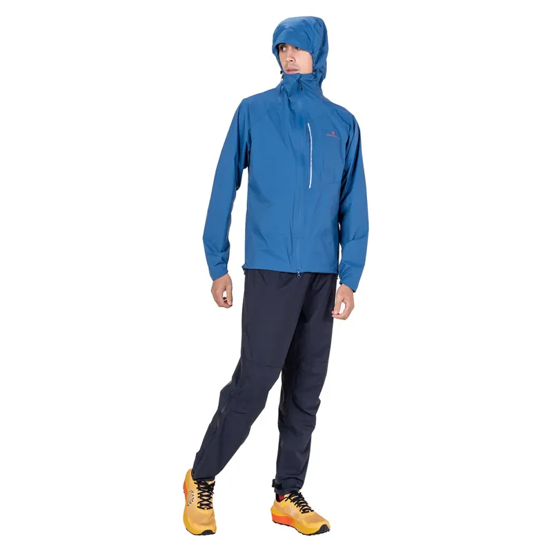 Ronhill Men's Tech Storm Jacket Glacier/Ronhill Red-7