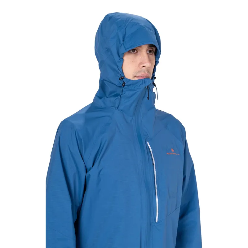 Ronhill Men's Tech Storm Jacket Glacier/Ronhill Red-3