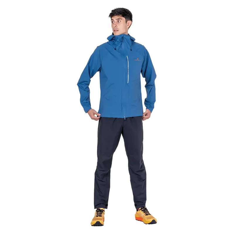 Ronhill Men's Tech Storm Jacket Glacier/Ronhill Red-2