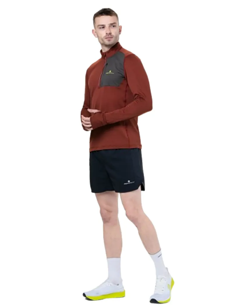 Ronhill Men's Tech Winter 1/2 Zip Chesnut/Oxide-4