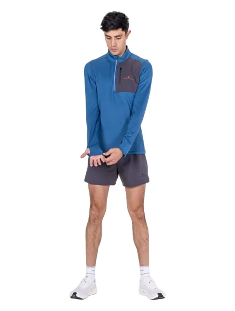 Ronhill Men's Tech Winter 1/2 Zip Glacier/Oxide-4