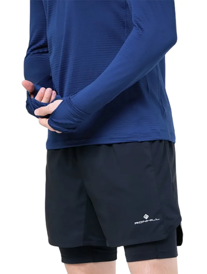 Ronhill Men's Tech Winter 1/2 Zip Ocean/Electric Blue-4