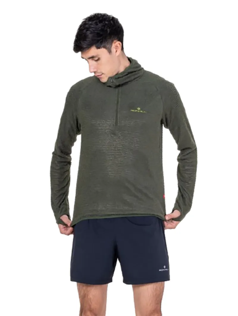 Ronhill Men's Tech Winter Primaloft Hoodie Kelp/Zest-2