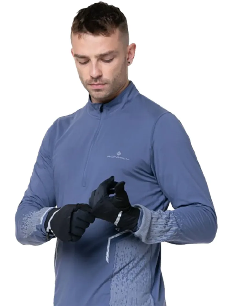 Ronhill Wind-Block Convertible Glove All Black-3