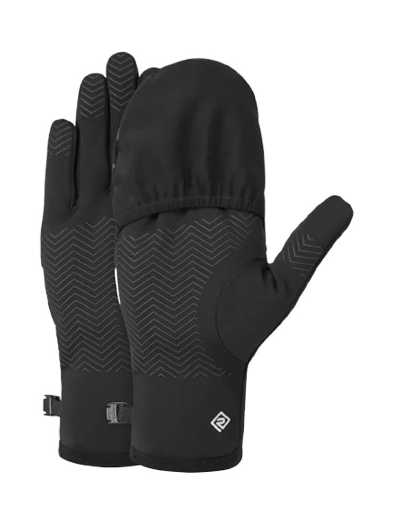 Ronhill Wind-Block Convertible Glove All Black-1