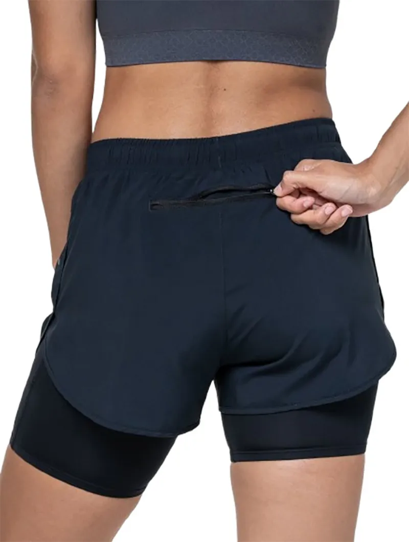 Ronhill Women's Core 3.5 inch Twin Short Black-3